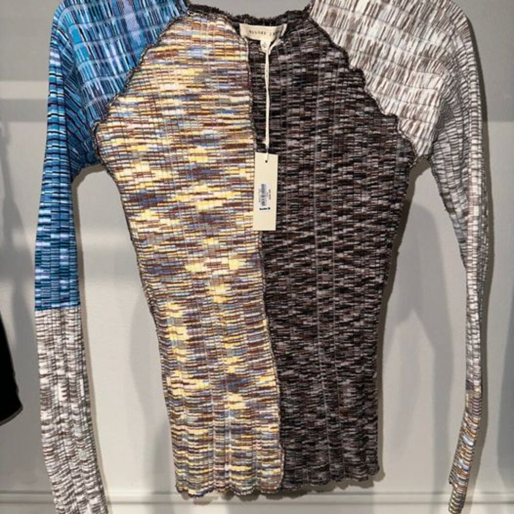 Ribbed Color Block Top